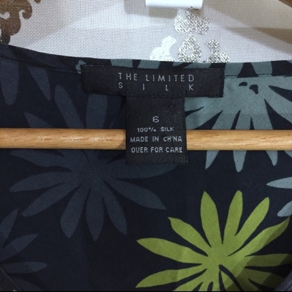 VTG The Limited Y2K 100% Silk Floral MIDI Dress - Picture 6 of 6